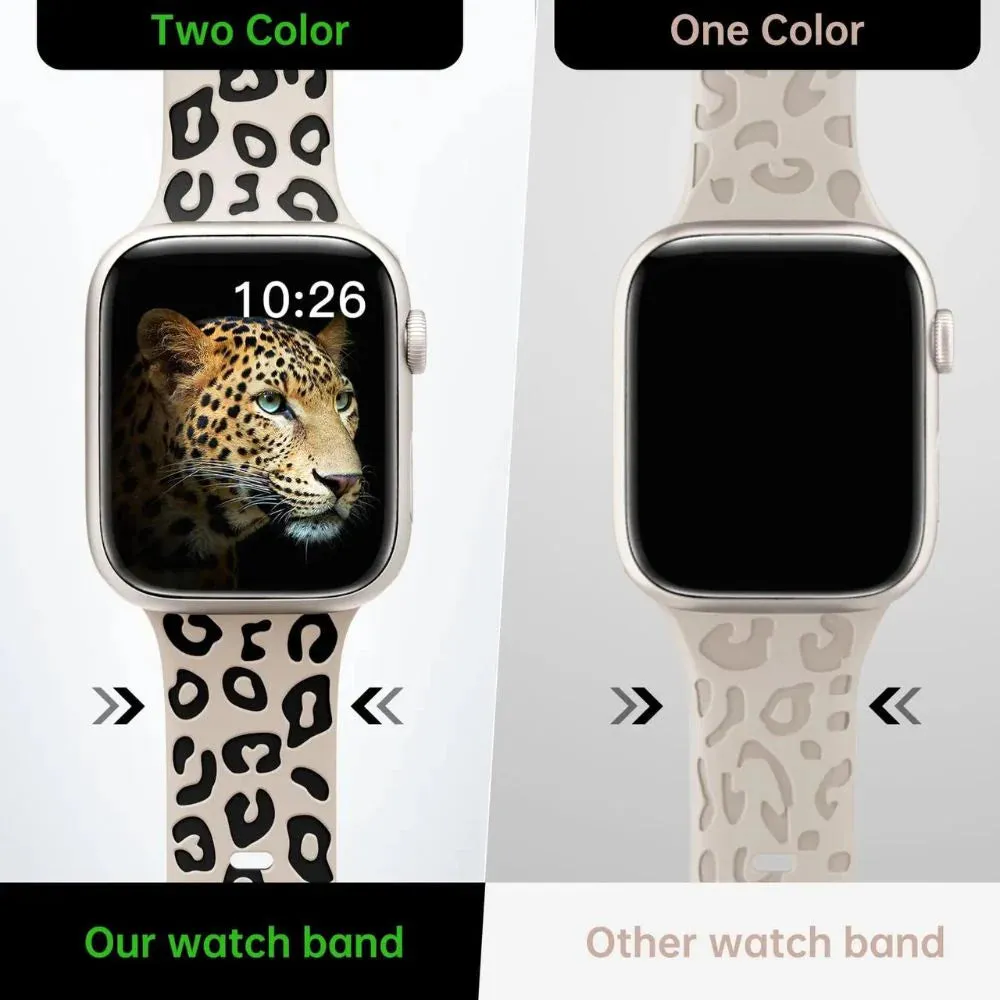 Dual Color Silicon Engraved Bands