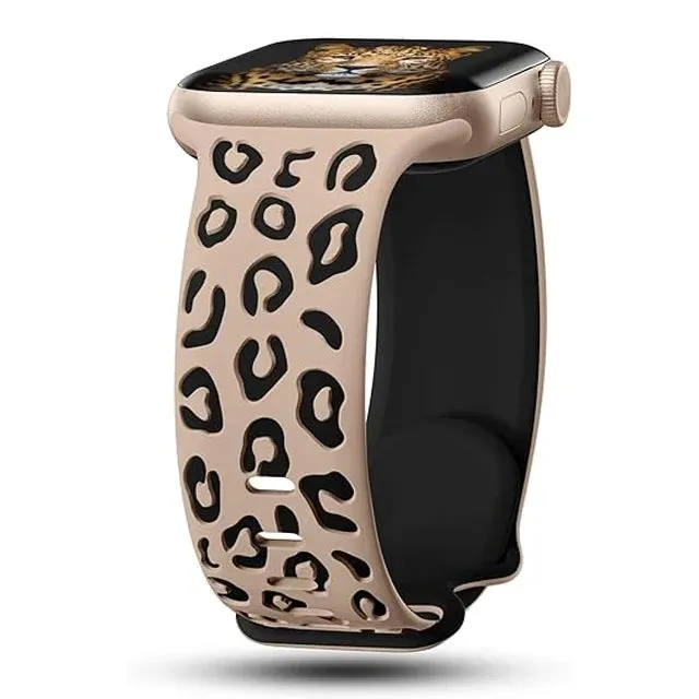 Dual Color Silicon Engraved Bands