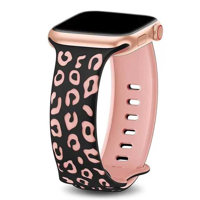Dual Color Silicon Engraved Bands