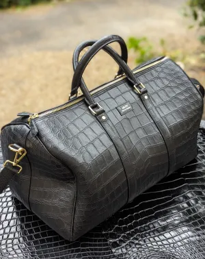 Duffel Bag - Black Nile Crocodile 50 cm
