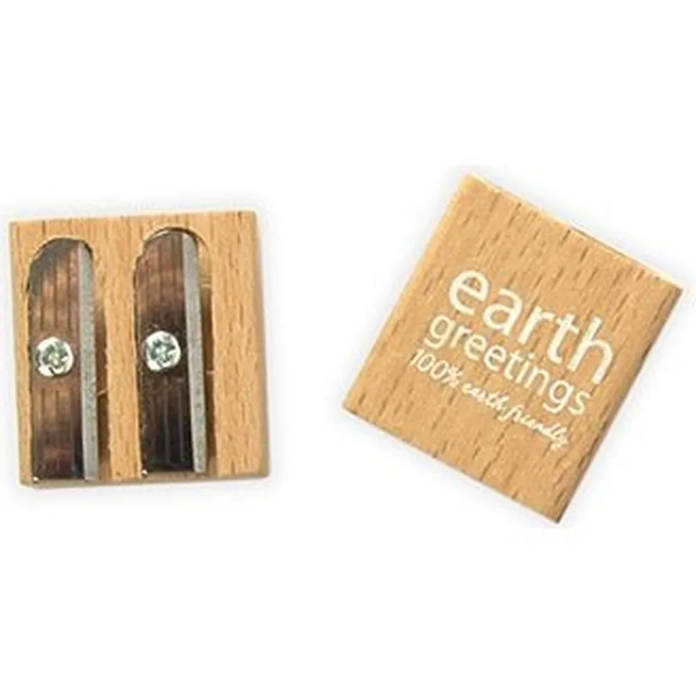 Earth Greetings Wooden Sharpener