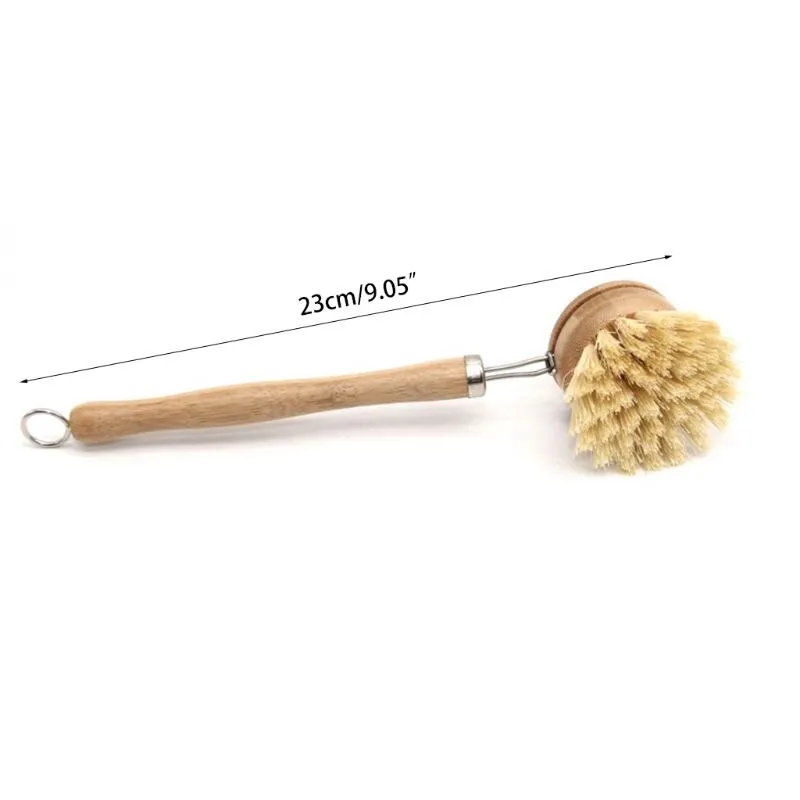 Eco-Friendly Bamboo Cleaning Brush Set
