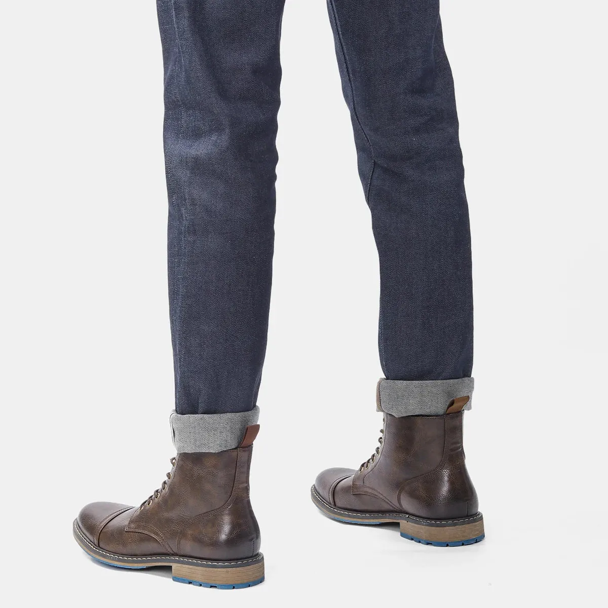 Edwin - Leather Lace-Up Boots