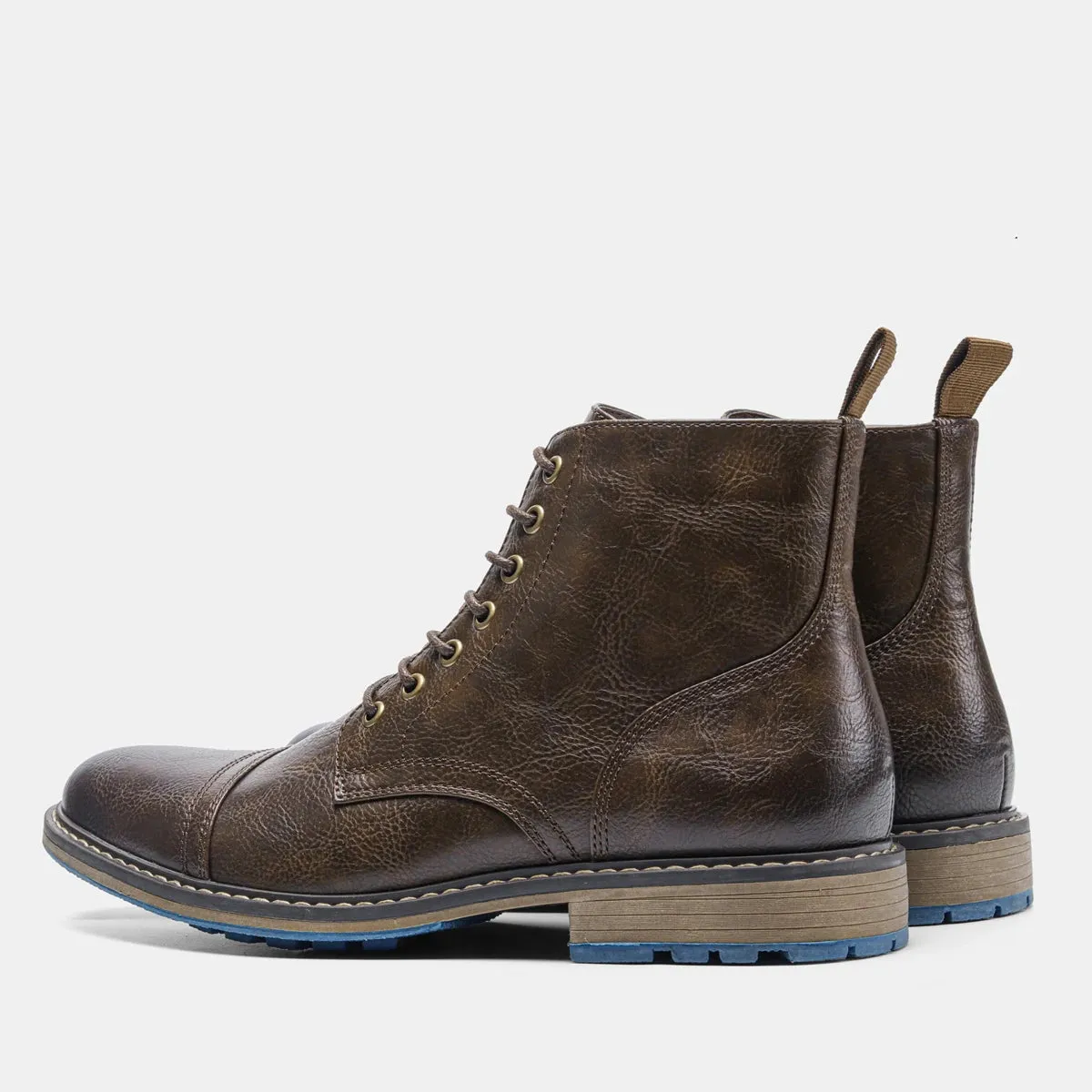 Edwin - Leather Lace-Up Boots