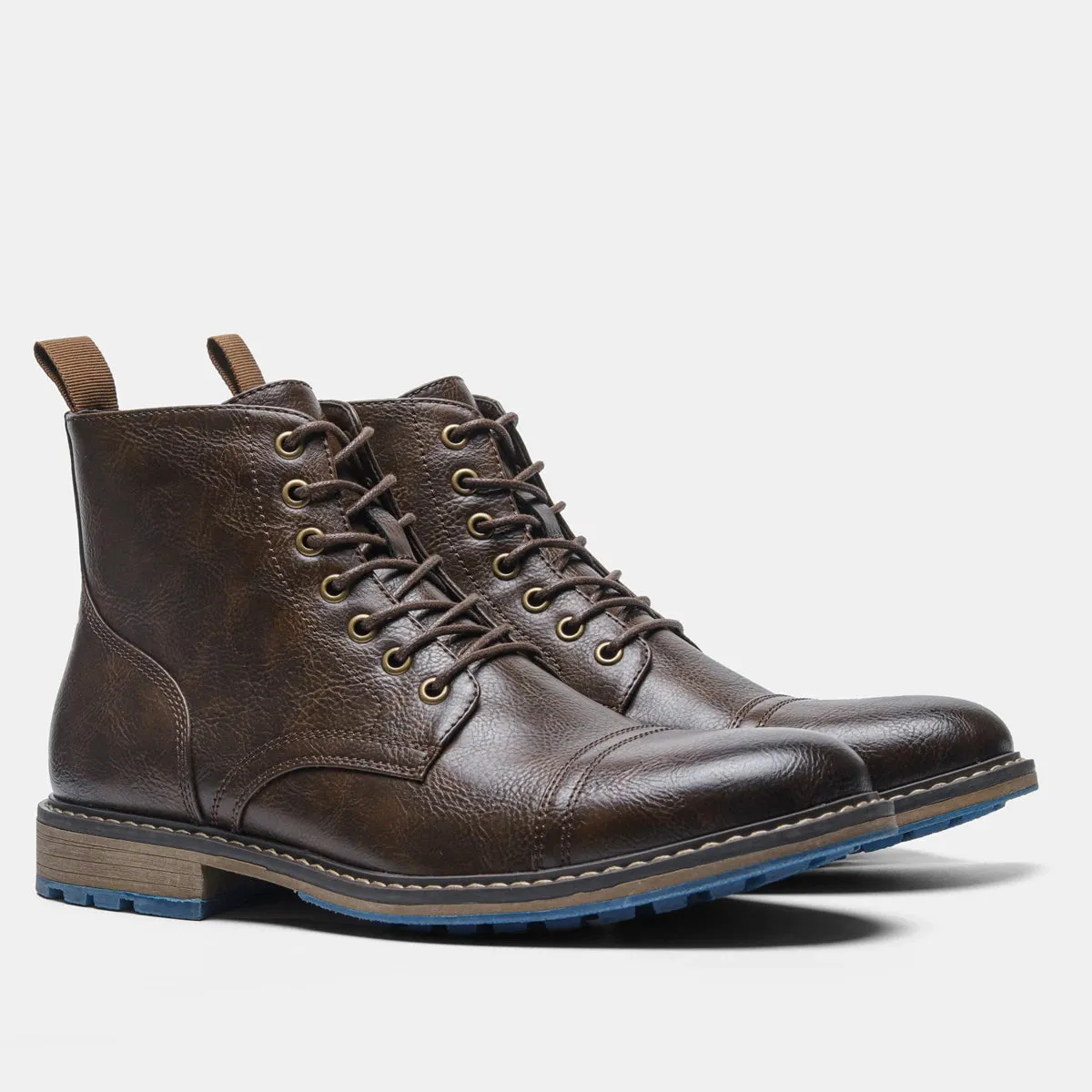 Edwin - Leather Lace-Up Boots