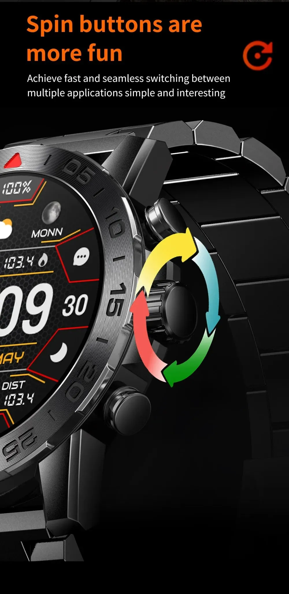 EFFEOKKI 1.39" HD Display Smart Fitness Watch