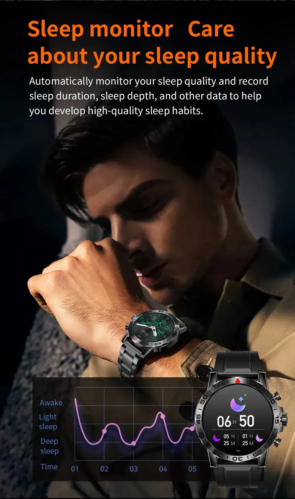 EFFEOKKI 1.39" HD Display Smart Fitness Watch
