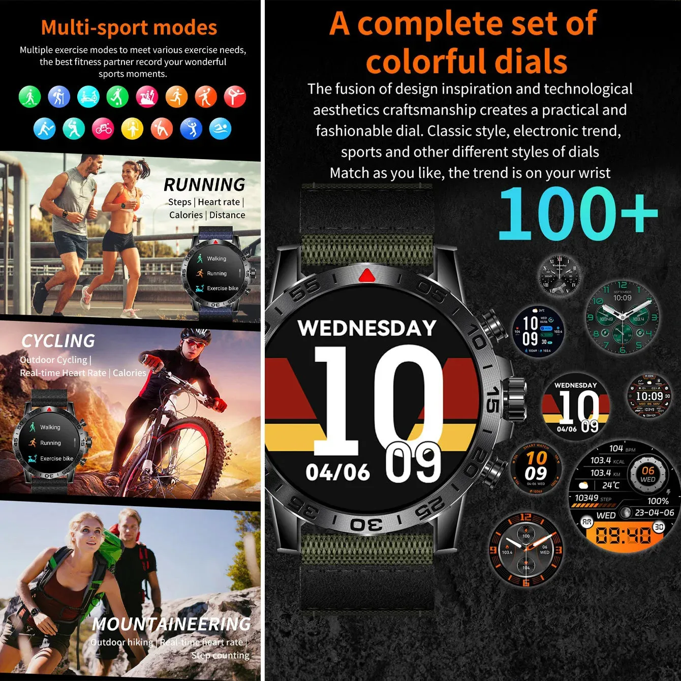 EFFEOKKI 1.39" HD Display Smart Fitness Watch
