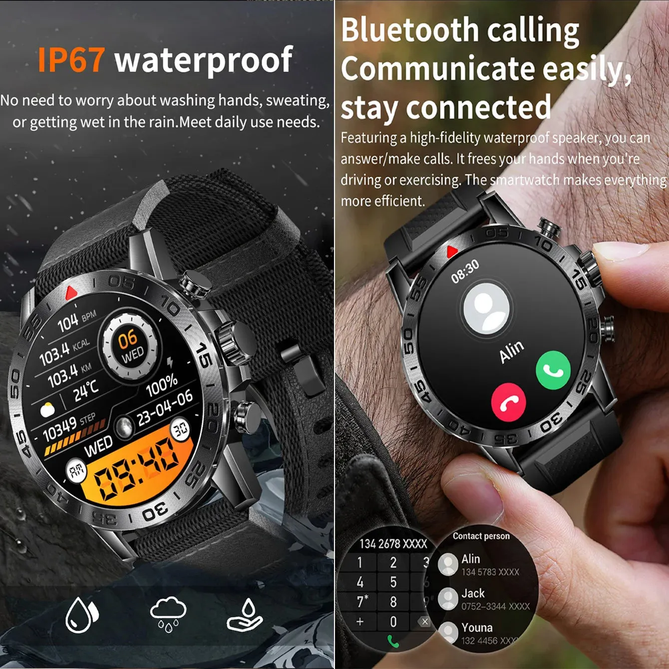 EFFEOKKI 1.39" HD Display Smart Fitness Watch