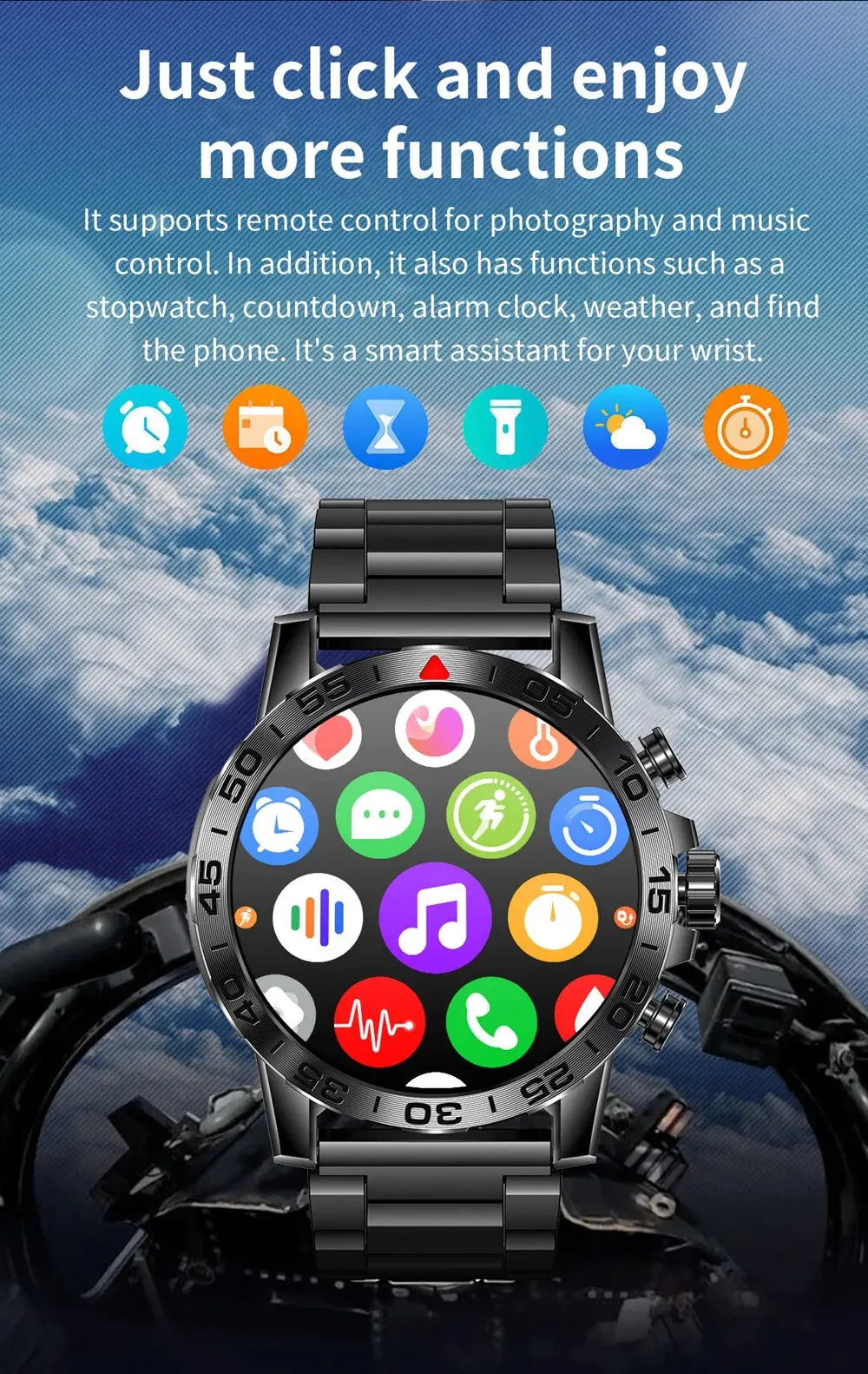 EFFEOKKI 1.39" HD Display Smart Fitness Watch