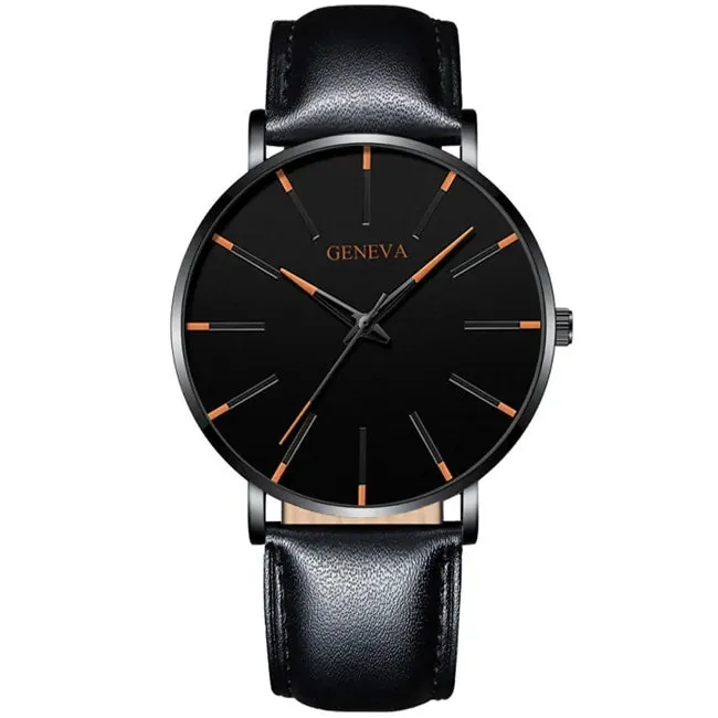 Elegant Precision Ultra-Thin Men's Timepiece