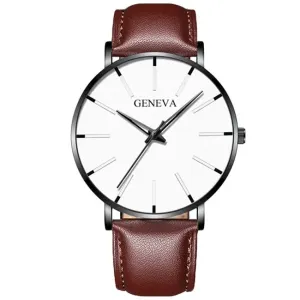 Elegant Precision Ultra-Thin Men's Timepiece