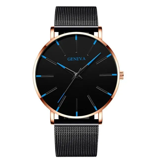 Elegant Precision Ultra-Thin Men's Timepiece