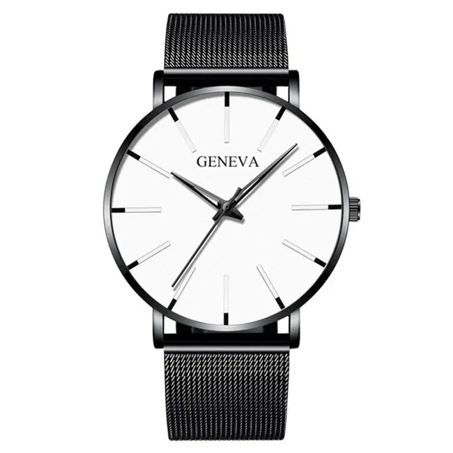 Elegant Precision Ultra-Thin Men's Timepiece