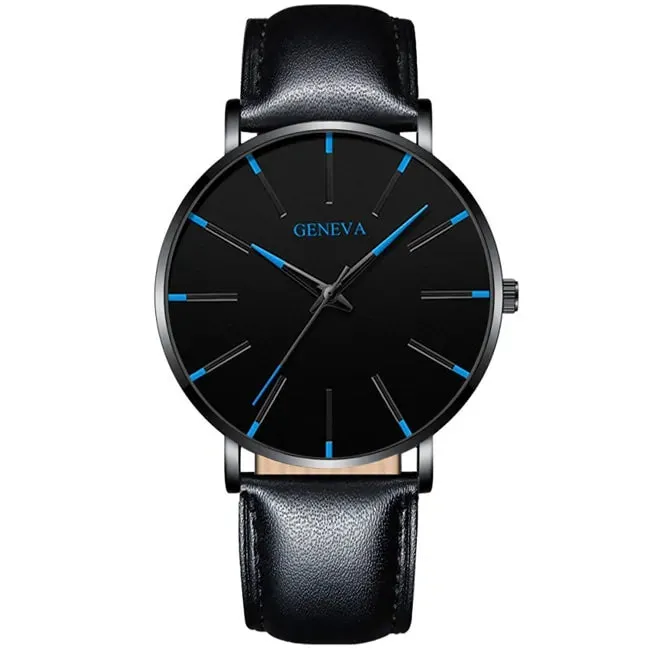 Elegant Precision Ultra-Thin Men's Timepiece