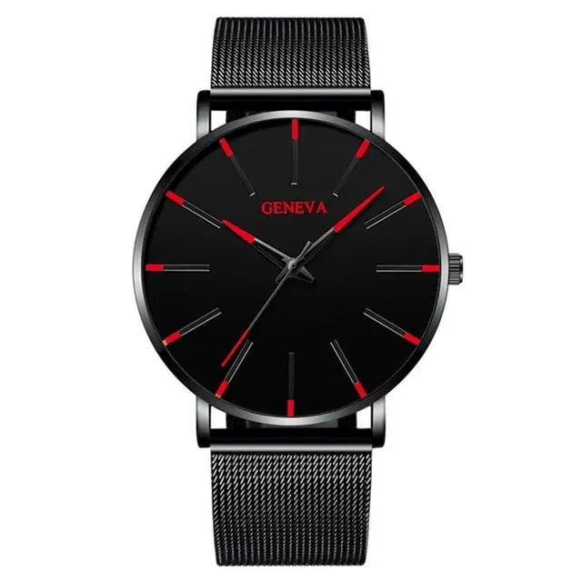 Elegant Precision Ultra-Thin Men's Timepiece
