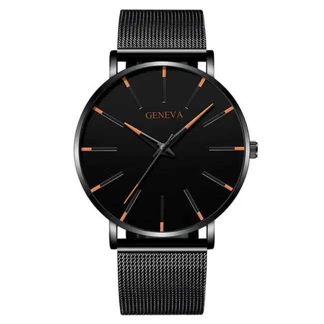 Elegant Precision Ultra-Thin Men's Timepiece