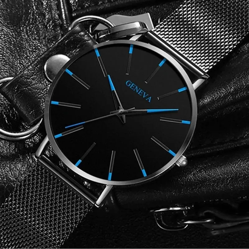 Elegant Precision Ultra-Thin Men's Timepiece