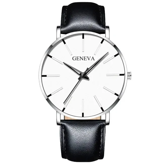 Elegant Precision Ultra-Thin Men's Timepiece