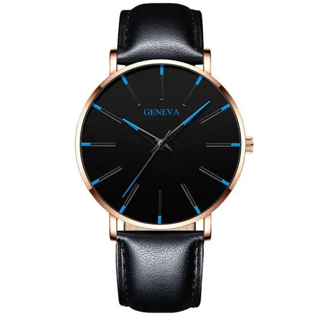 Elegant Precision Ultra-Thin Men's Timepiece