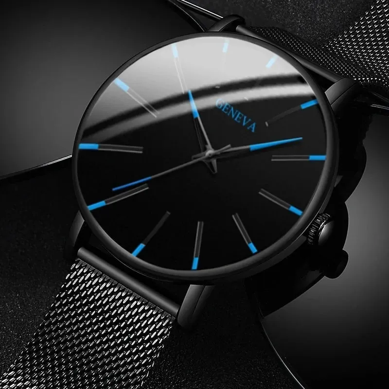 Elegant Precision Ultra-Thin Men's Timepiece