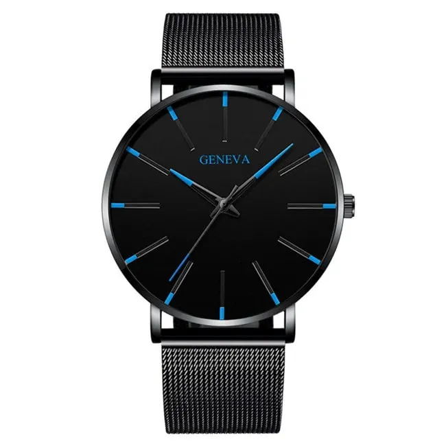 Elegant Precision Ultra-Thin Men's Timepiece
