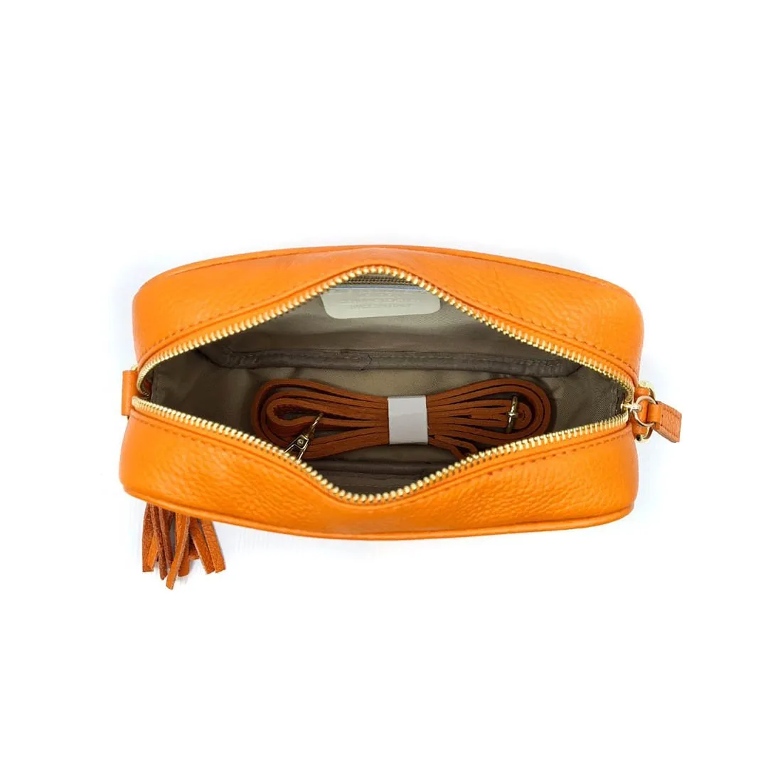 Elie Beaumont Orange Leather Bag
