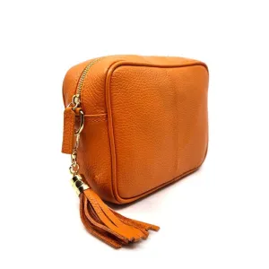 Elie Beaumont Orange Leather Bag