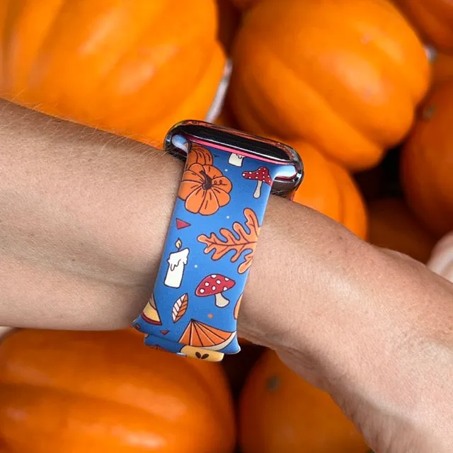 EnchantedFall Print | Silicone Watch Band for Apple Watch ®   Watch Face Incl.