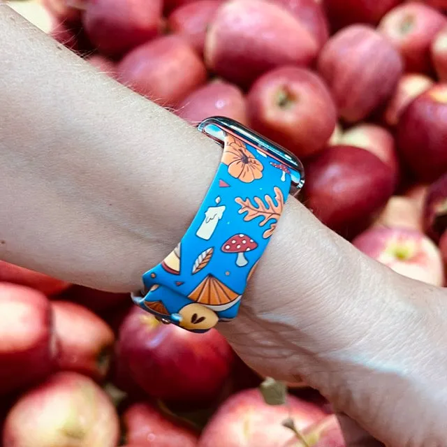 EnchantedFall Print | Silicone Watch Band for Apple Watch ®   Watch Face Incl.