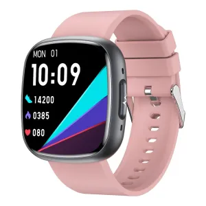 ET593 1.75 inch IPS Square Screen Smart Watch, ECG Electrocardiogram / Blood Sugar Monitoring(Pink)