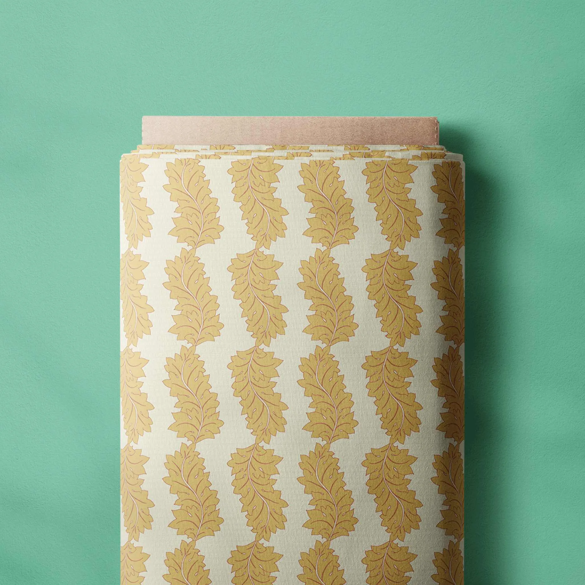 Fabric Linen Canvas - Acanthus Yellow