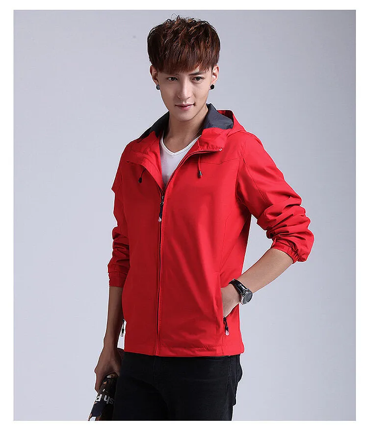 Factory Custom Outdoor Mountaineering Clothing Spring And Autumn Thin Style Men's Jacket Hiking Trip Waterproof utility Jacket