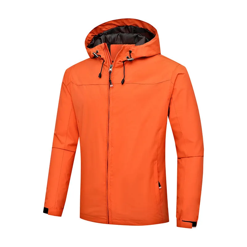 Factory Custom Outdoor Mountaineering Clothing Spring And Autumn Thin Style Men's Jacket Hiking Trip Waterproof utility Jacket