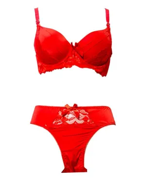 Fancy Bridal Bra Panty Sets - Single Padded Underwired Bra Panty Sets - BS4003
