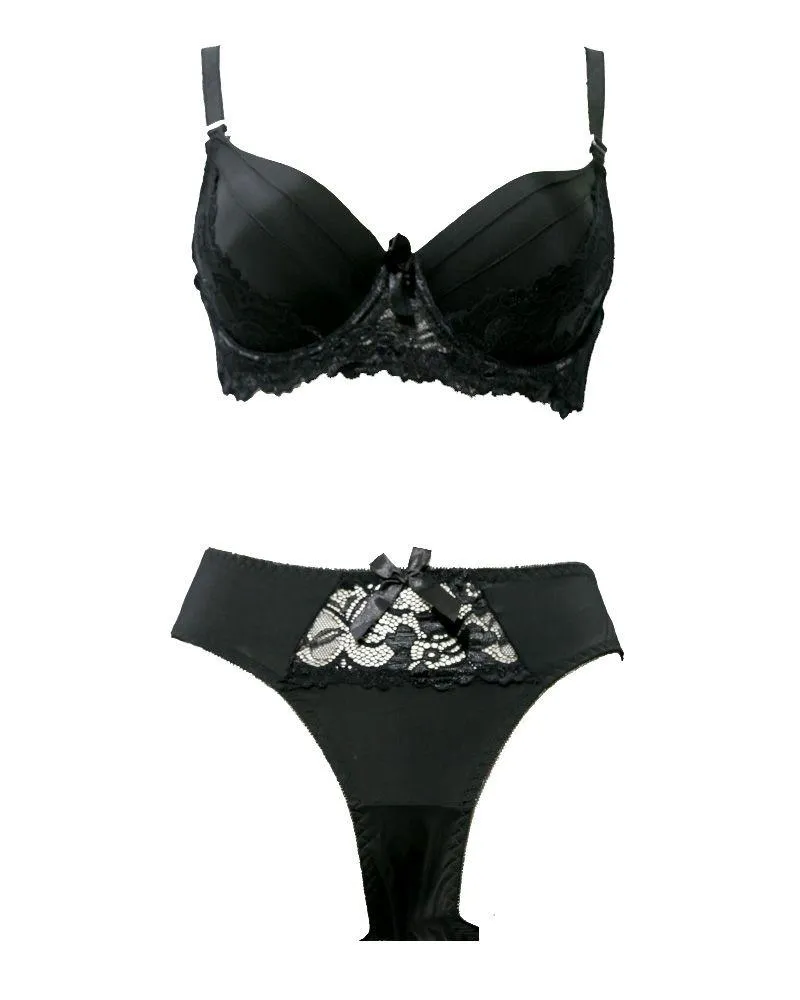 Fancy Bridal Bra Panty Sets - Single Padded Underwired Bra Panty Sets - BS4006