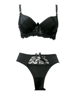 Fancy Bridal Bra Panty Sets - Single Padded Underwired Bra Panty Sets - BS4006