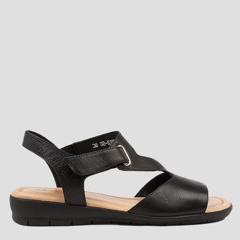 FANNE2 - BLACK LEATHER