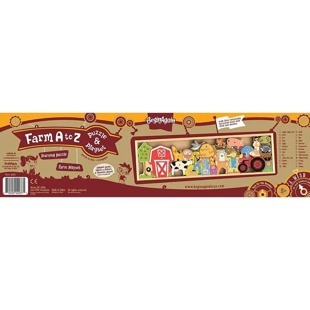 Farm A-Z Puzzle & Playset