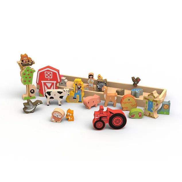 Farm A-Z Puzzle & Playset