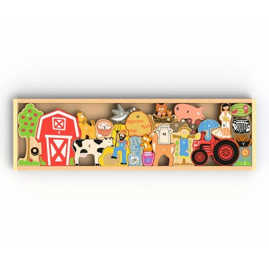 Farm A-Z Puzzle & Playset