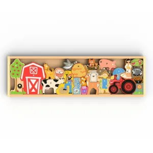 Farm A-Z Puzzle & Playset