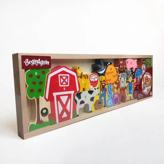 Farm A-Z Puzzle & Playset