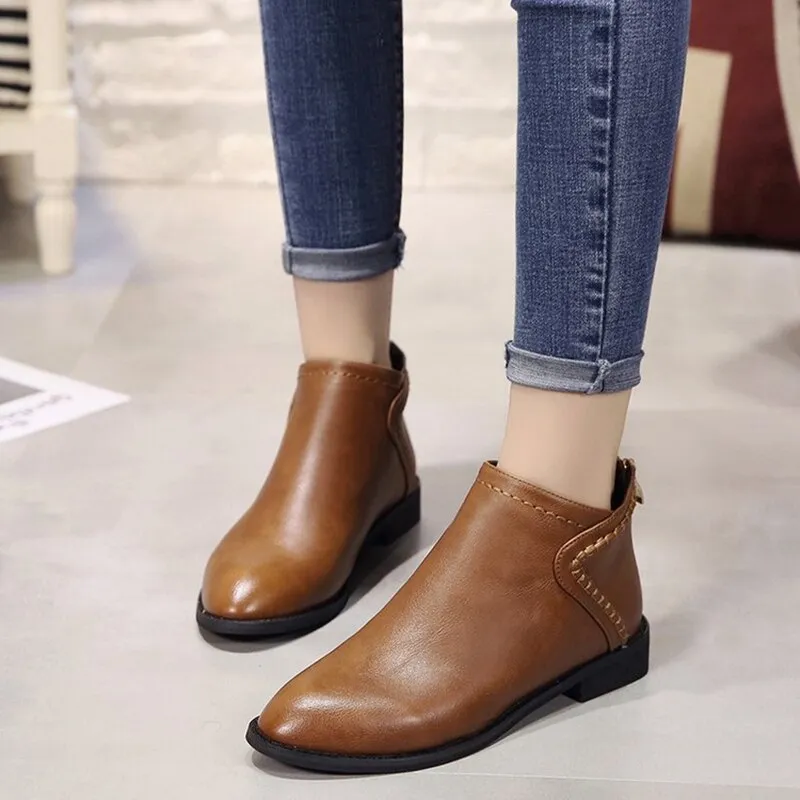 Female Fashion Casual High Ankle Boots