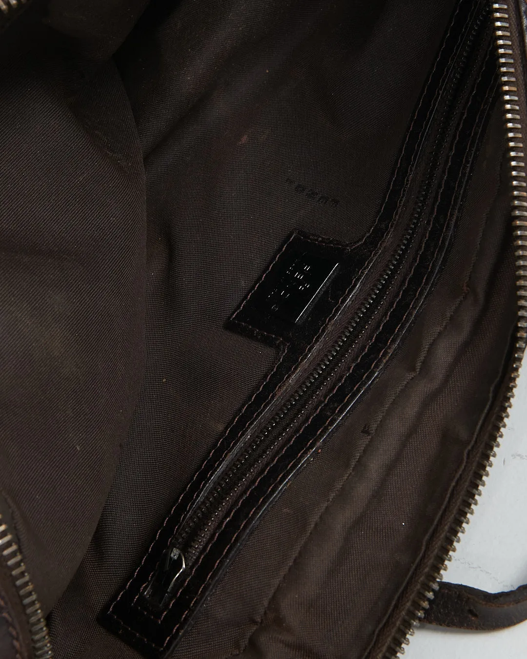 Fendi Brown Zucca Print Canvas Bowling Bag