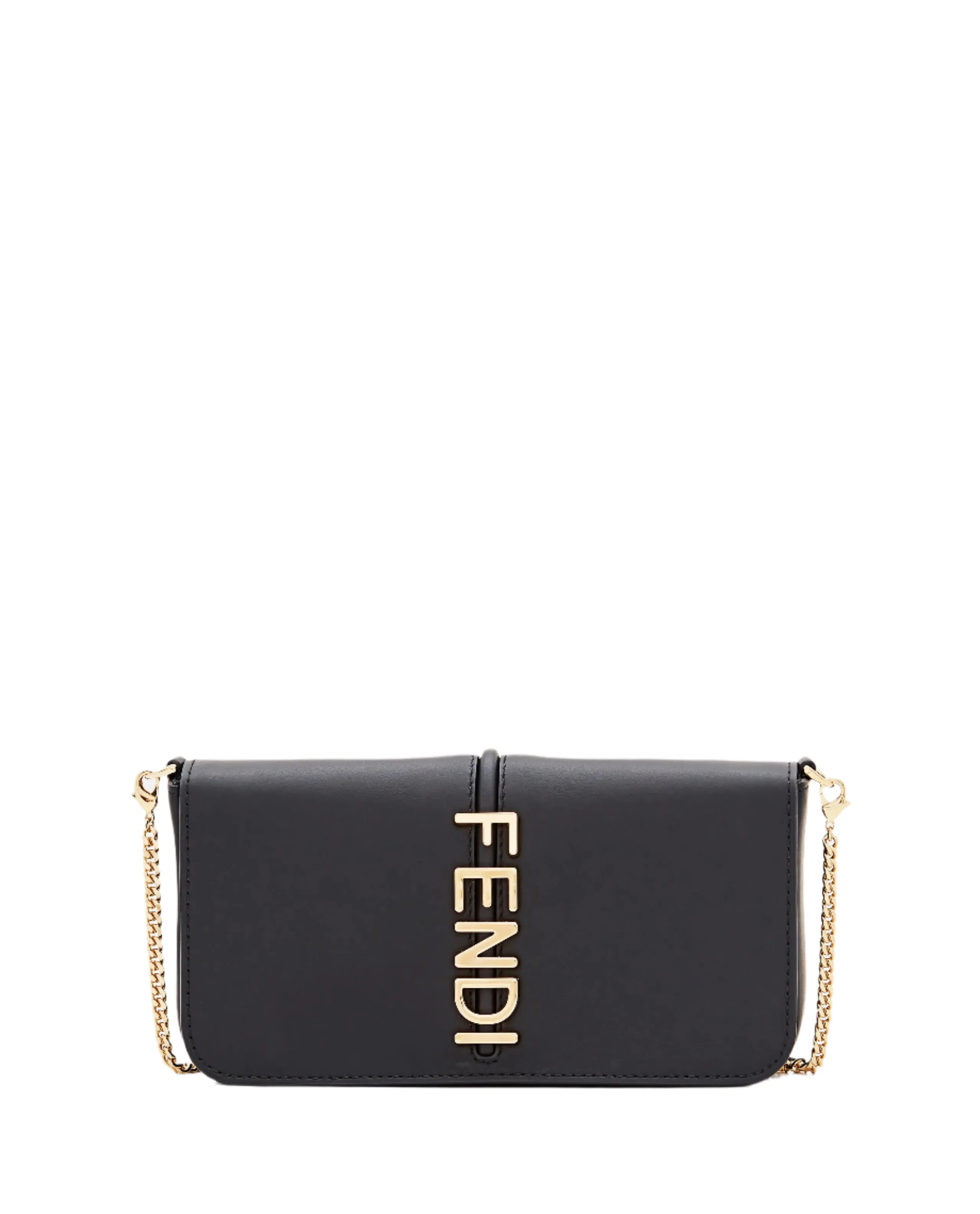 Fendigraphy FF Leather Wallet on Chain
