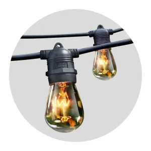 Festoon String Lights Christmas Bulbs Party Wedding Garden Party 65m
