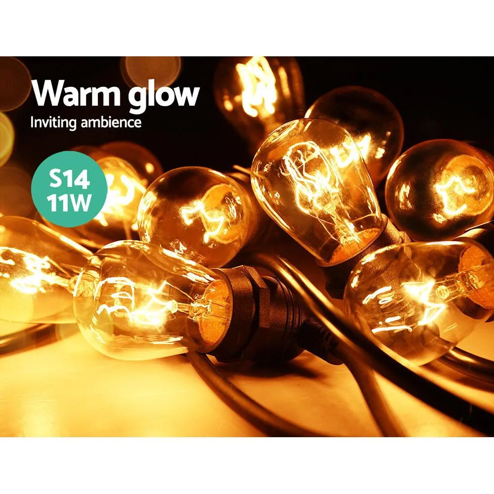 Festoon String Lights Christmas Bulbs Party Wedding Garden Party 65m