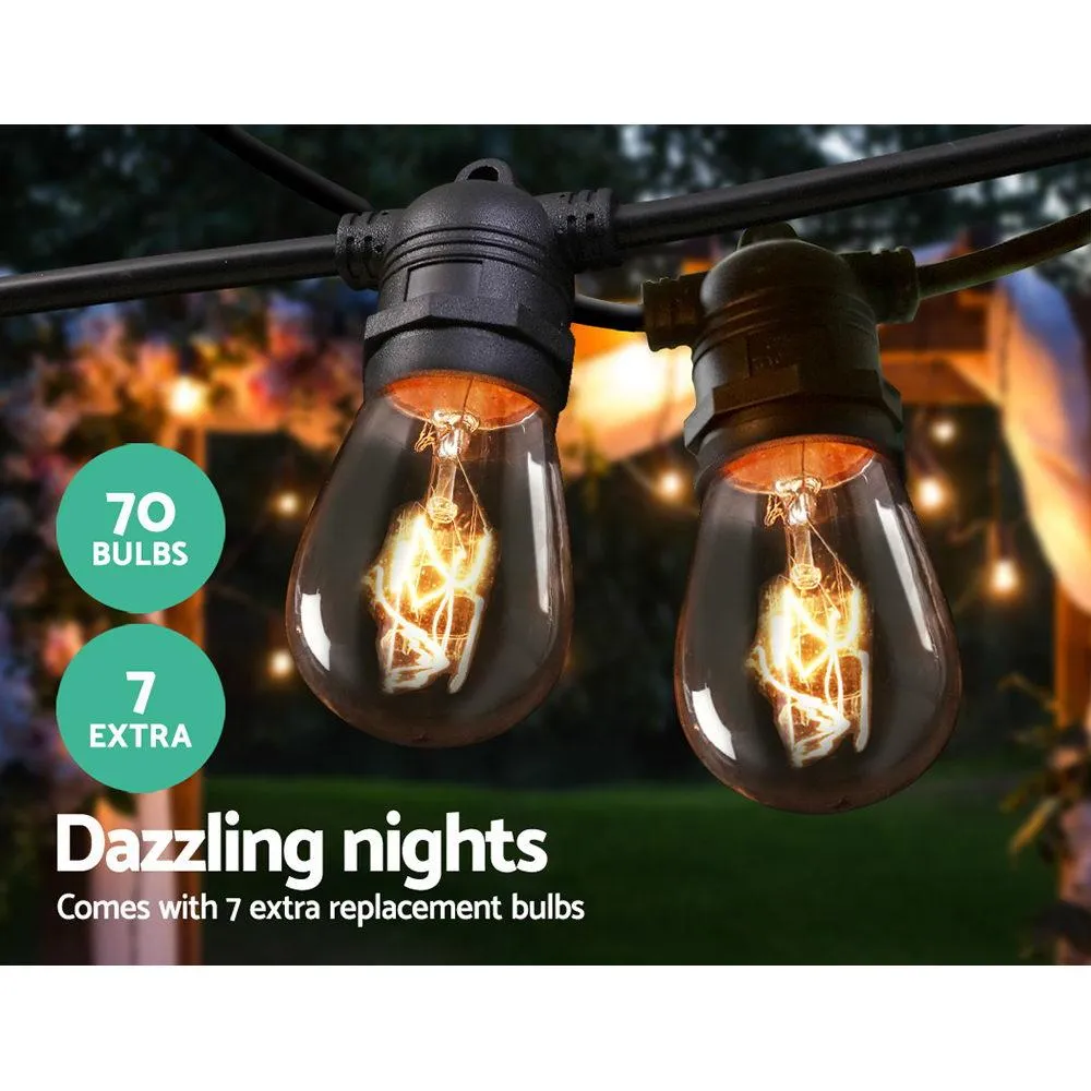 Festoon String Lights Christmas Bulbs Party Wedding Garden Party 65m