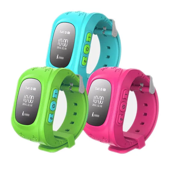 Flashy Trends GPS Kid Tracker Smart Wrist Watch in 3 Colors